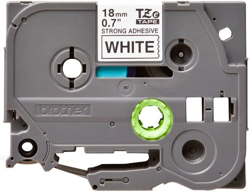 Brother TZE-S241 DirectLabel black on white extra strong Laminat 18mm x 8m for Brother P-Touch TZ 3.5-18mm/36mm/6-18mm/6-24mm/6-36mm