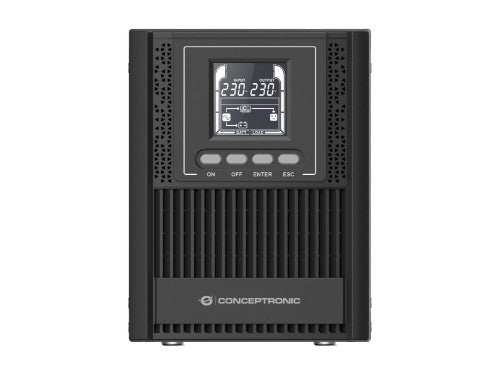 Conceptronic ZEUS52ES1K 1000VA 900W Online Tower UPS, Schuko