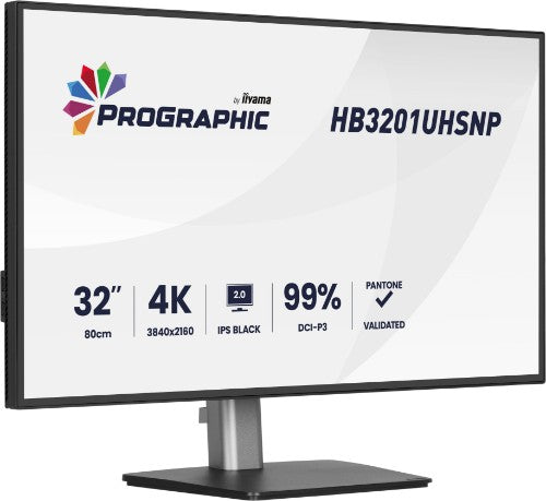 iiyama ProGraphic HB3201UHSNP-B1 computer monitor 80 cm (31.5") 3840 x 2160 pixels Black