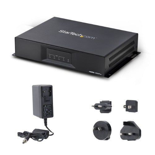 StarTech.com 2x2 HDMI Video Wall Controller - 4K 60Hz HDMI 2.0 Video Input to 4x 1080p Output - Video Wall Processor for Multi Screen Display - Video Wall Splitter - RS232/Ethernet Control