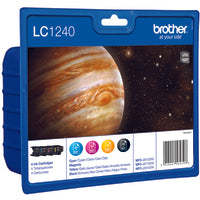 Brother LC-1240VALBPDR Ink cartridge multi pack Bk,C,M,Y Blister, 4x600 pages ISO/IEC 24711 Pack=4 for Brother DCP-J 525/MFC-J 6510