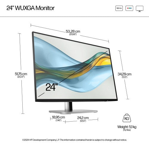 HP Series 5 Pro 24 inch WUXGA Monitor - 524pn