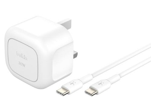 Belkin WCA008MY1MWH-B6 mobile device charger Mobile phone, Tablet White USB Fast charging Indoor