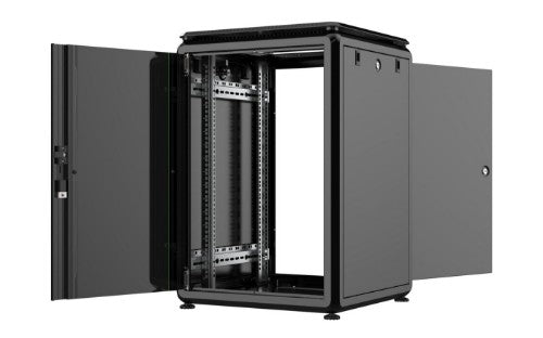 Lanview RDL16U66BL rack cabinet 16U Freestanding rack Black