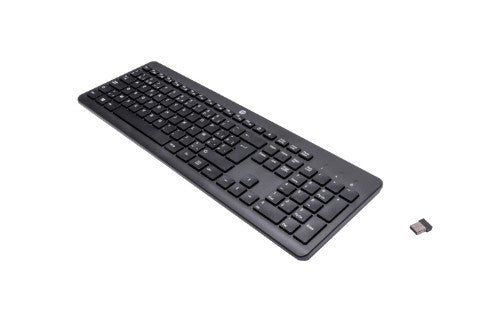 HP 230 Wireless keyboard Universal RF Wireless AZERTY Belgian Black
