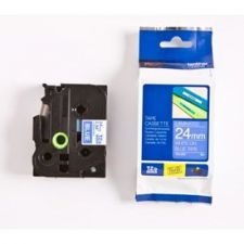 Brother TZE-555 DirectLabel white on blue Laminat 24mm x 8m for Brother P-Touch TZ 3.5-24mm/HSE/36mm/6-24mm/6-36mm