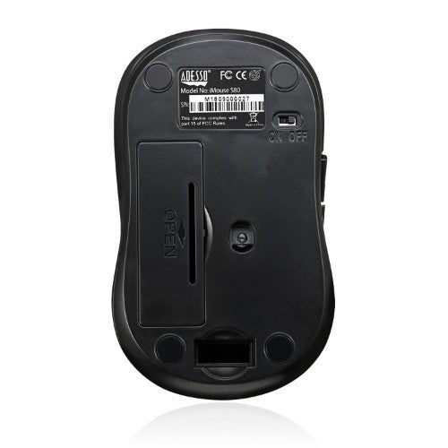 Adesso iMouse S80B mouse Office Ambidextrous RF Wireless Optical 1600 DPI