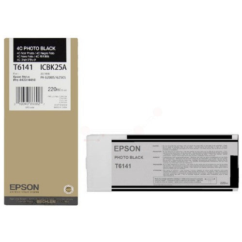 Epson C13T614100/T6141 Ink cartridge black matt 220ml for Epson Stylus Pro 4400 BE/4450