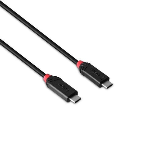 Lindy 1m USB4 240W Type C Cable, Black Line