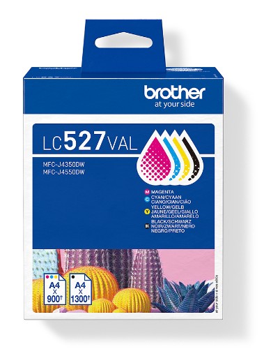 Brother LC-527VAL Ink cartridge multi pack Bk,C,M,Y 1200pg + 3x900 pg Pack=4 for Brother MFC-J 4350