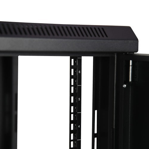 StarTech.com 2-Post 6U Wall Mount Network Cabinet with 1U Shelf, 19" Wall-Mounted Server Rack for Data / Networking / AV / Electronics / Computer Equipment, Small Vented Rack Enclosure