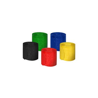 MediaRange Hook and loop cable ties, 16 x 215mm, assorted colors, Pack 5