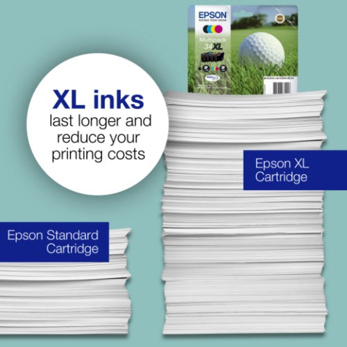 Epson C13T34714010/34XL Ink cartridge black high-capacity, 1.1K pages 16,3ml for Epson WF-3720