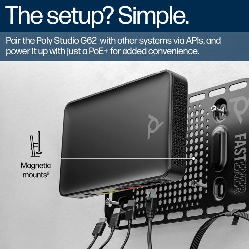 HP Poly Studio G62 Video Conferencing System With Mounting Plate Kit