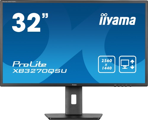iiyama ProLite A height adjustable 32” IPS Panel Technology monitor featuring QHD resolution
