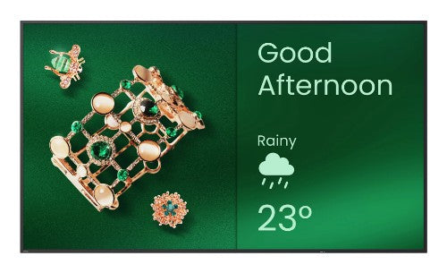 BenQ ST4304 Digital signage flat panel 109.2 cm (43") 350 cd/m² 4K Ultra HD Black Built-in processor Android 14 18/7