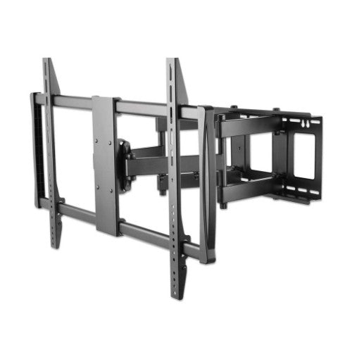 Manhattan Wall Mount for TV & Monitors (Full Motion), For screens 37" to 100", VESA compatability: all between 200x200mm and 900x600mm - check the dimensions of the four mounting holes on back of screen to ensure it fits, Max 80kg, Black, Bracket, Lifetim