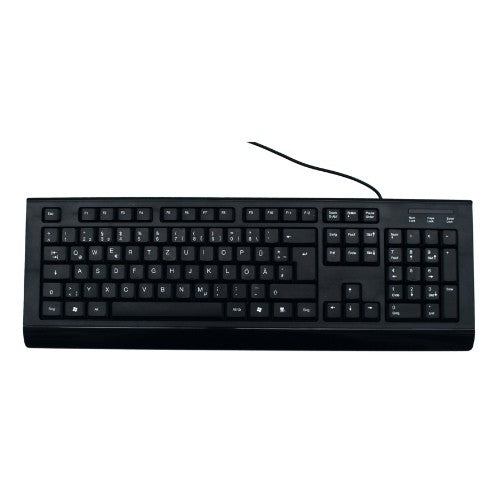 MediaRange MROS101 keyboard USB QWERTZ German Black