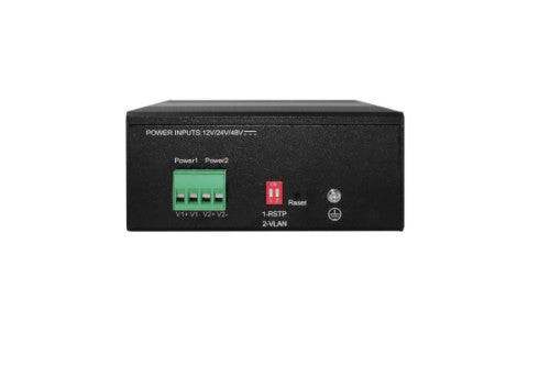 LevelOne Hilbert 10-Port Industrial Gigabit PoE Smart Lite Switch, 2 x SFP, 8 PoE Outputs, 802.3at/af PoE