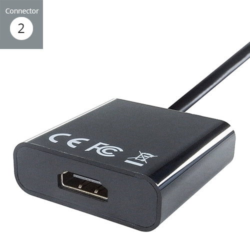 connektgear DisplayPort to HDMI Active Adapter - Male to Female (DP Source)