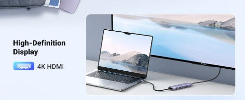 Ugreen 20956A interface hub USB Type-C 5000 Mbit/s Silver