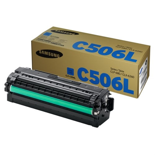 Samsung CLT-C506L/ELS/C506L Toner cartridge cyan high-capacity, 3.5K pages ISO/IEC 19752 for Samsung CLP-680