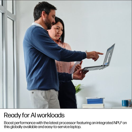 HP EliteBook 6 G1i AI PC Intel Core Ultra 7 255U Laptop 35.6 cm (14") WUXGA 24 GB DDR5-SDRAM 512 GB SSD Wi-Fi 6E (802.11ax) Windows 11 Pro Silver