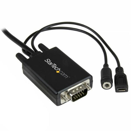 StarTech.com DisplayPort to VGA Adapter Cable with Audio - 6ft (2m)