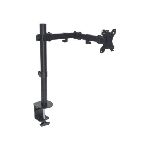 Manhattan Desk Mount for TV & Monitors (Full Motion), For screens 13" to 27", Clamp fitting to desk, VESA compatibility: 75x75mm and 100x100mm - check the dimensions of the four mounting holes on back of screen to ensure it fits, Max 8kg, Bracket, Lifetim