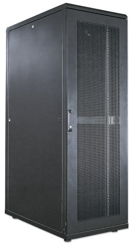 Intellinet 19" Server Cabinet - Free Standing, 36U, 600x1000mm (width x depth), Black, Flatpack, Max 1500kg, Multi-Point Door Lock, One Lock Per Side Panel, Usable Depth 123 to 773mm, IP20 rated, Rack, Steel