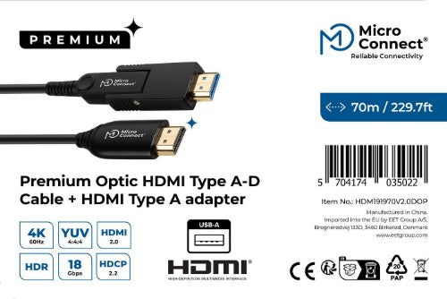 Microconnect Premium Optic HDMI A-D Cable