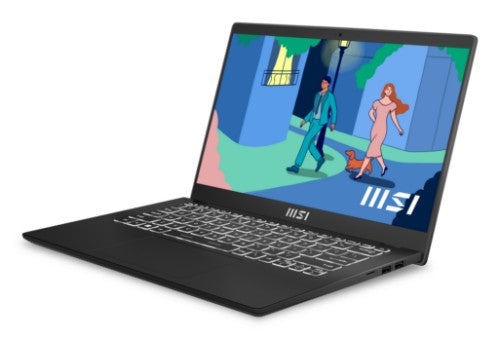 MSI Modern 14 C7M-074UK AMD Ryzen™ 5 7530U Laptop 35.6 cm (14") Full HD 8 GB DDR4-SDRAM 512 GB SSD Wi-Fi 6E (802.11ax) Windows 11 Home Black