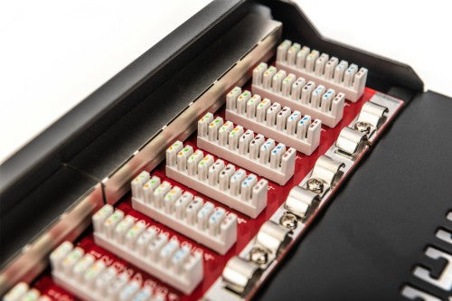 Digitus CAT 6A Patch Panel, shielded, 12-Port, 1HE, 10", black