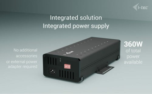 i-tec USB-C/USB-A Metal Charging + data HUB, 15W per port, 20x USB-C