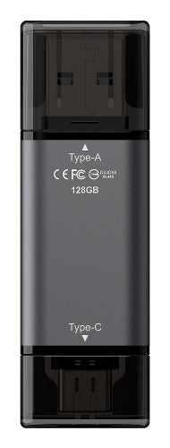 Team Group X1 USB 3.2 Gen1 USB flash drive 256 GB USB Type-A / USB Type-C 3.2 Gen 1 (3.1 Gen 1) Black, Grey