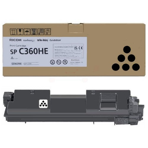Ricoh 408184/SPC360HE Toner-kit black high-capacity, 7K pages ISO/IEC 19752 for Ricoh SP C 360/361