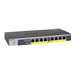 NETGEAR GS108LP Unmanaged Gigabit Ethernet (10/100/1000) Power over Ethernet (PoE) 1U Black, Grey