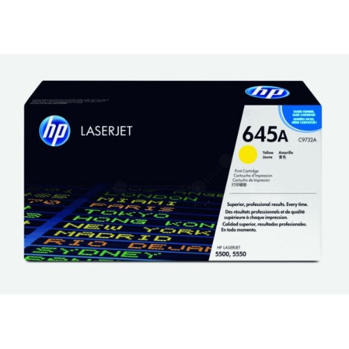 HP C9732A/645A Toner cartridge yellow, 12K pages/5% for Canon LBP-86