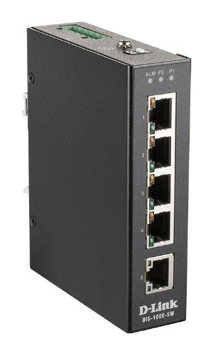 D-Link 5-Port Unmanaged Industrial Switch with 5 x 10/100 BaseT(X) ports