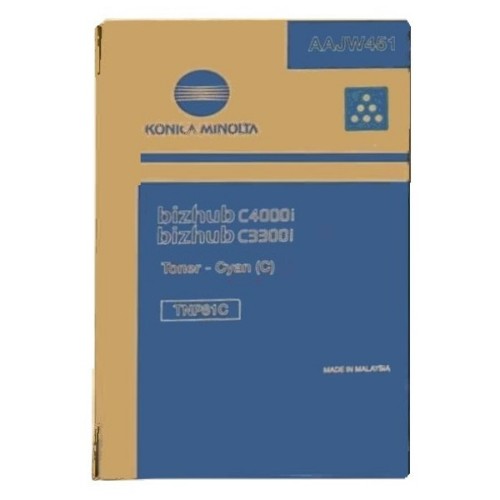 Konica Minolta AAJW451/TNP-81C Toner cyan, 9K pages for KM Bizhub C 3300 i