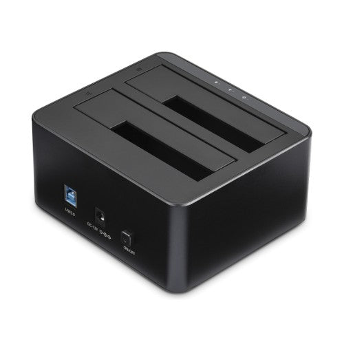 StarTech.com Dual-Bay USB 3.0 to SATA Hard Drive Docking Station, USB Hard Drive Dock, External 2.5/3.5" SATA I/II/III SSD/HDD Docking Station, Hot-Swap Hard Drive Bays, Top-Loading