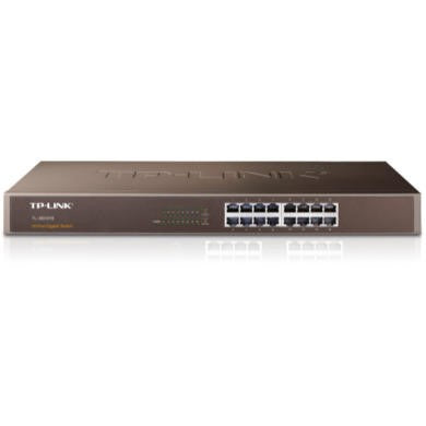 TP-Link TL-SG1016 network switch Unmanaged Gigabit Ethernet (10/100/1000) 1U Black