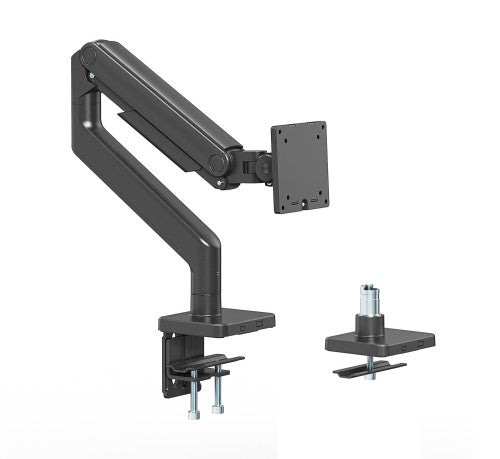 Manhattan Desk Mount for TV & Monitors (Full Motion Spring),For screens 13" to 42",C-Clamp or Grommet Assembly,VESA compatibility:all between 75x75mm to 200x200mm -check the dimensions of the four mounting holes on back of screen to ensure it fits,Max 20k