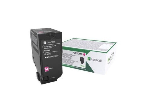 Lexmark 75B20M0 Toner-kit magenta return program, 10K pages ISO/IEC 19752 for Lexmark CS 727