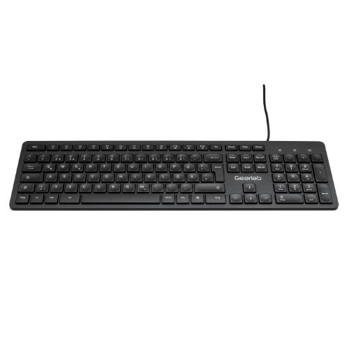 eSTUFF GLB211402 keyboard Office USB QWERTZ German Black