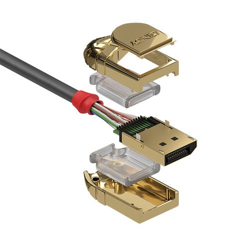 Lindy 1m DisplayPort 1.4 Cable, Gold Line
