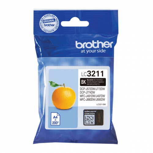 Brother LC-3211BK Ink cartridge black, 200 pages ISO/IEC 19752 for Brother DCP-J 772