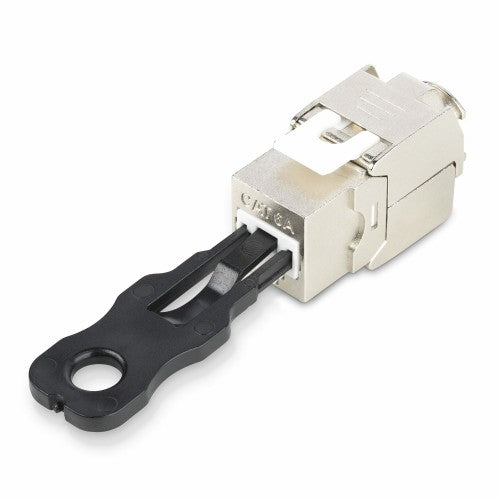 StarTech.com RJ45 Port Locks - 10 Pack with Security Key, Locking RJ45 Port Blocker/Dust Cover, Reusable Ethernet/LAN Port Protector, Snap In RJ45 Dust Blocker for Servers/Switches/Wall Plates