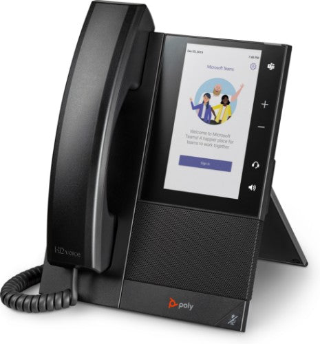 Poly CCX 500 Business Media Phone for Microsoft Teams and PoE-enabled