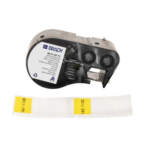 Brady M4-51-427-YL printer label Black, Yellow Self-adhesive printer label